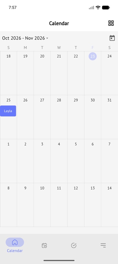 The Tiin Partner calendar showing a client booking